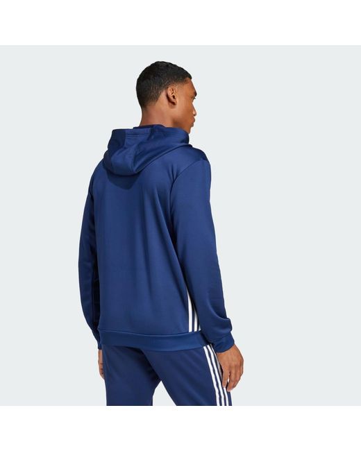 Adidas Blue Tiro 25 Essentials Sweat Hoodie for men