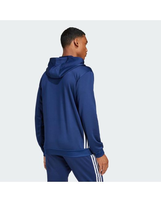 Adidas Blue Tiro 25 Essentials Sweat Hoodie for men