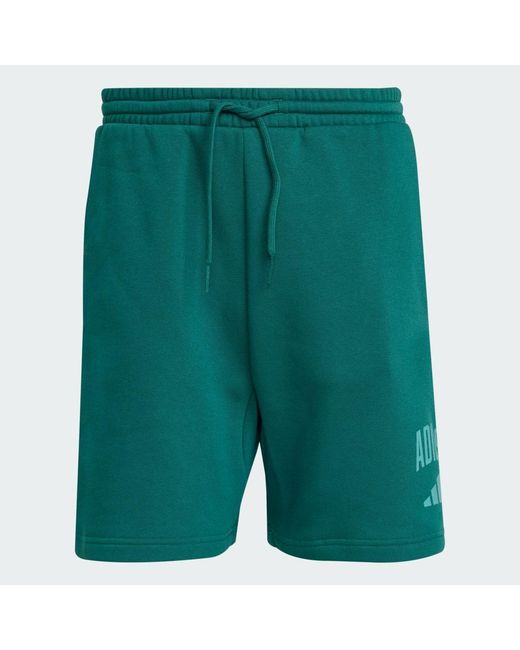 Adidas Green Collegiate Short for men