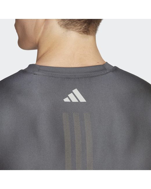 adidas Hiit Vis-tech Training Long-sleeve Top in Grey for Men | Lyst UK
