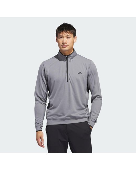 Maglia Lightweight Half-Zip di Adidas in Gray da Uomo