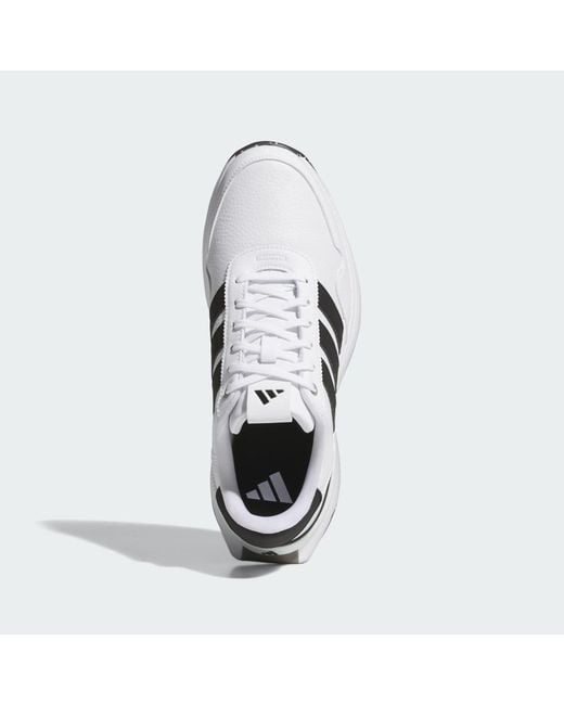 Adidas White S2G 26 Leather Spikeless Golf Shoes for men