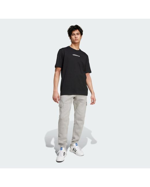 T-Shirt Trefoil di Adidas in Black da Uomo