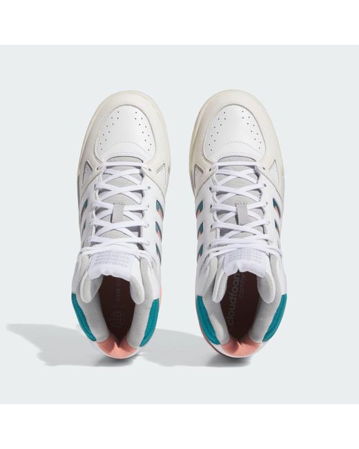 Adidas White Midcity Mid Shoes for men