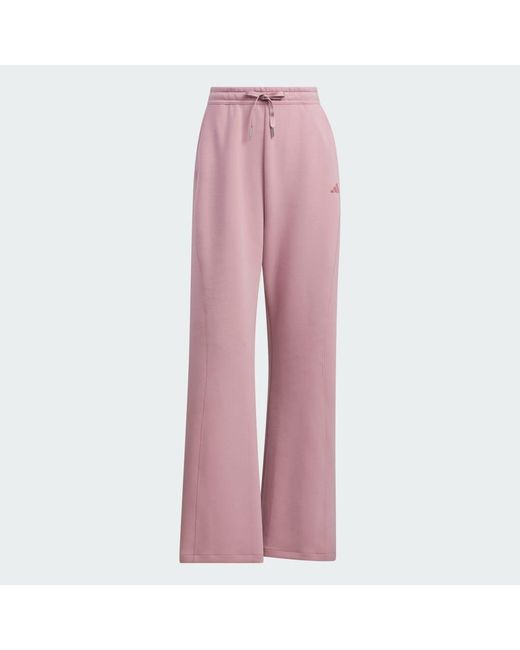 Adidas Pink Flared Leg Knit Pant