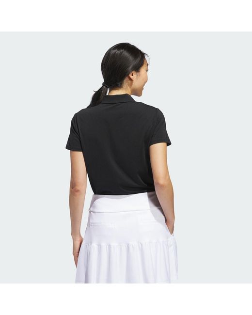 Adidas Black Ultimate365 Solid Short Sleeve Polo Shirt