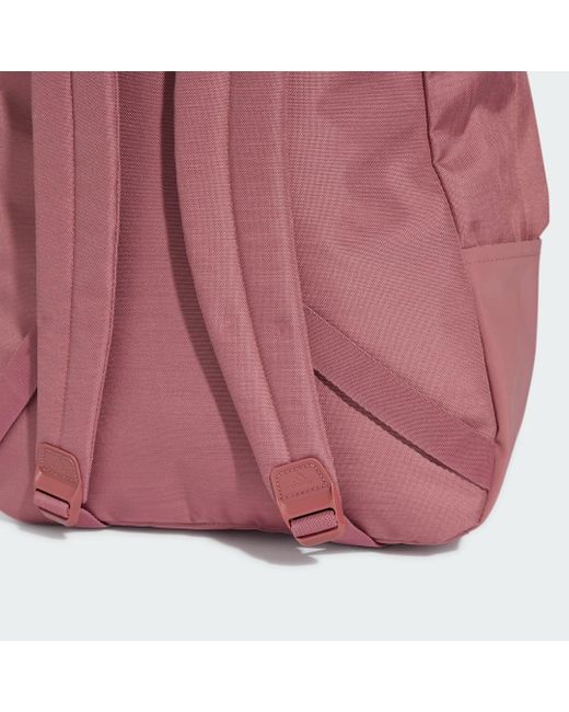 Adidas Pink Classic Horizontal 3-Stripes Backpack