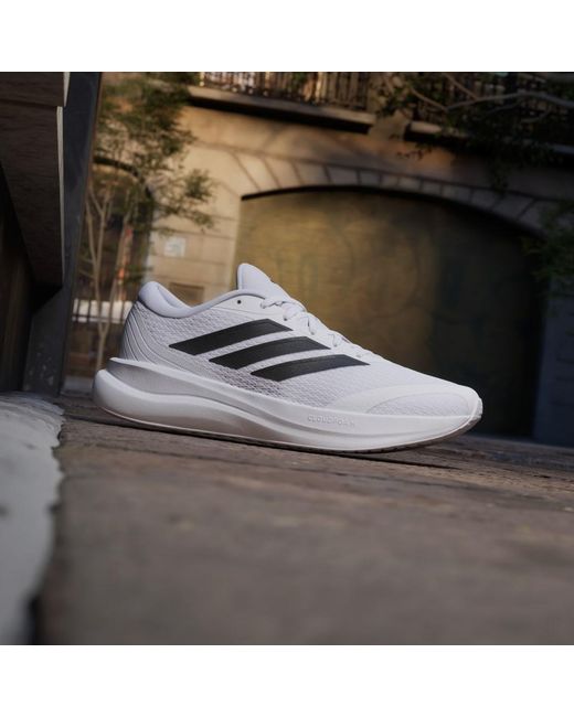 Adidas White Runfalcon Wide Shoes for men