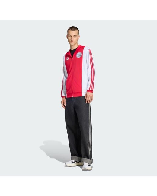 Adidas Red Ajax Amsterdam Dna Track Top for men