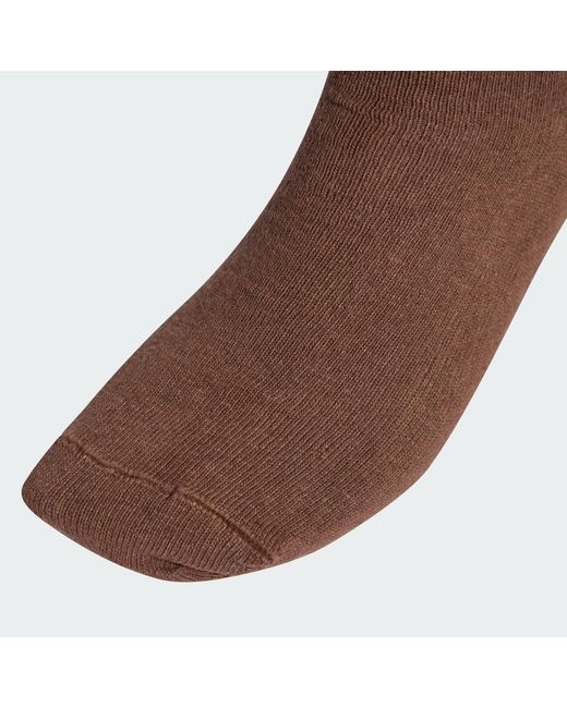 Adidas Brown Ribbed Crew Socks 2 Pairs