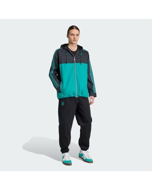 Adidas Blue Liverpool Fc Terrace Icons Parka for men