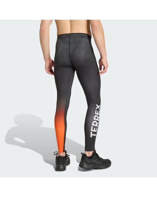 Adidas Gray Terrex Xperior Cross-Country Race Tights for men