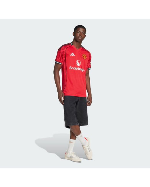 Adidas Red Manchester United 25/26 Home Jersey for men