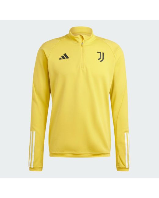 Maglia da allenamento Tiro 23 Juventus di Adidas in Yellow da Uomo