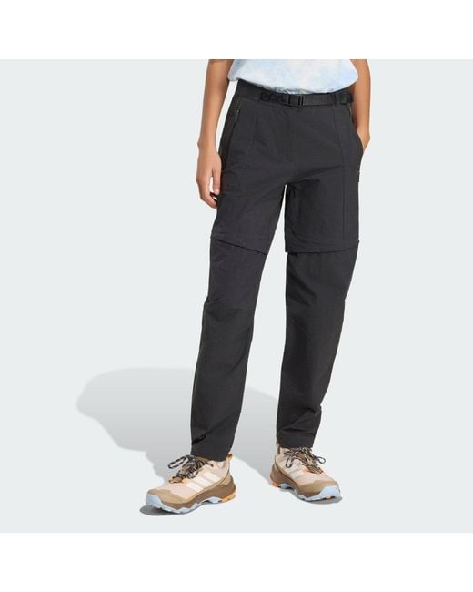 Adidas Gray Terrex Xperior Utilitas Clima365 Zip-Off Tracksuit Bottoms