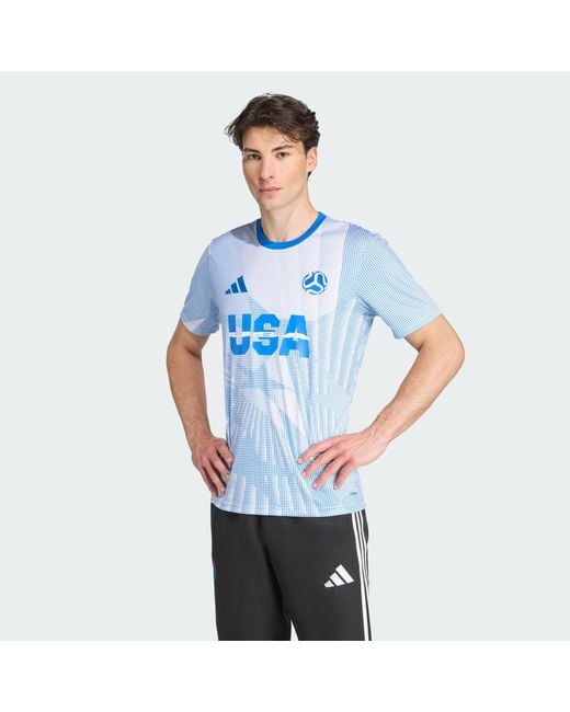 Adidas Blue Usa Jersey for men