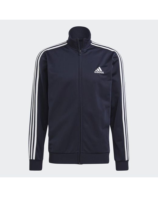 Adidas Blue Basic 3-stripes Tricot Tracksuit for men