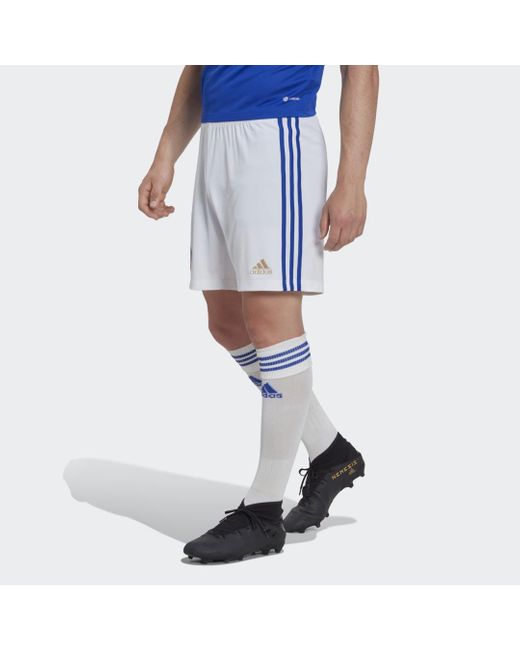 Adidas Blue Leicester City Fc 22/23 Home Shorts