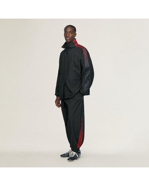 Adidas Black Y-3 Gradient 3 Stripes Nylon Track Top for men