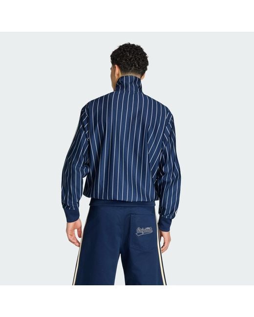 Adidas Blue Firebird Pinstripes Track Top for men