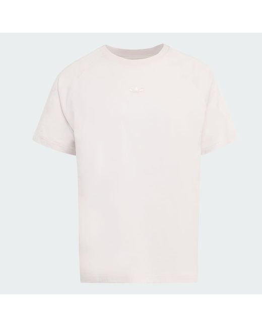 Adidas White Premium Essentials T-Shirt for men