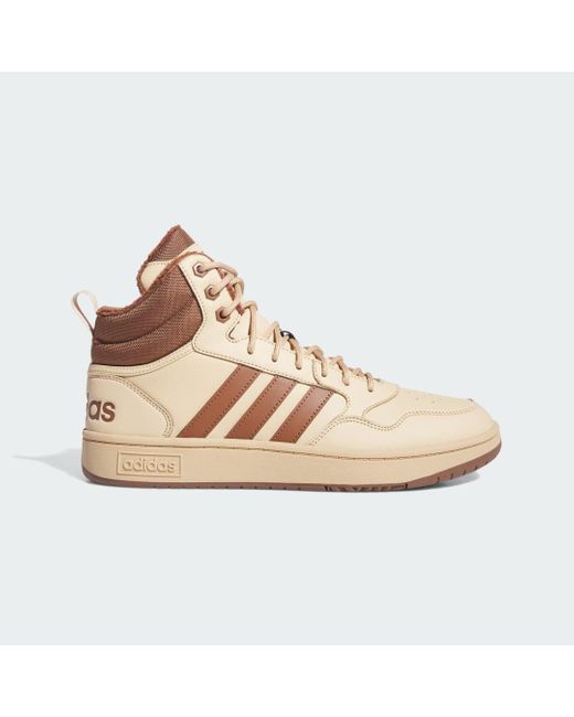 Adidas Natural Hoops 3.0 Mid Lifestyle Basketball Classic Fur Lining Winterized Shoes for men