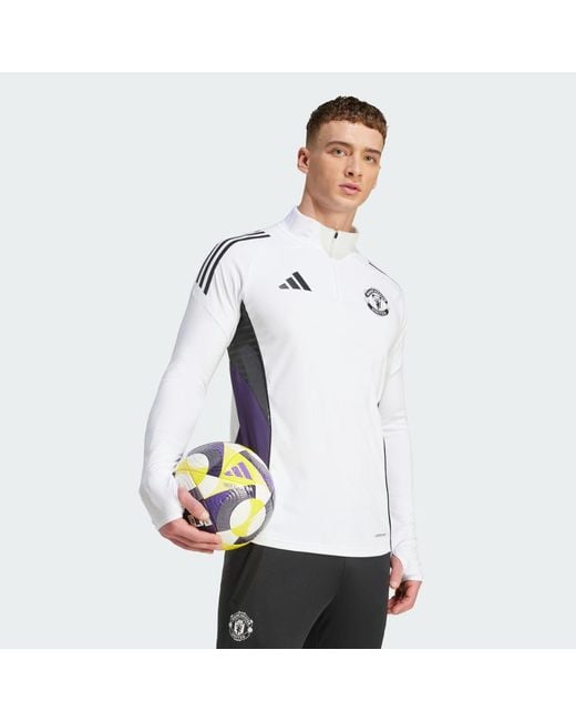 Adidas Blue Manchester United Tiro 25 Competition Training Top for men