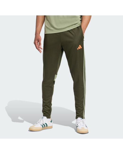 Adidas Green Tiro 25 Essentials Training Tracksuit Bottoms for men
