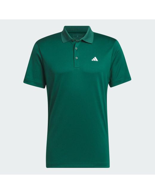 Adi Performance Polo Shirt di Adidas in Green da Uomo