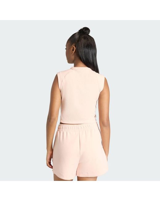 Adidas Pink All Szn Rib Tank Top