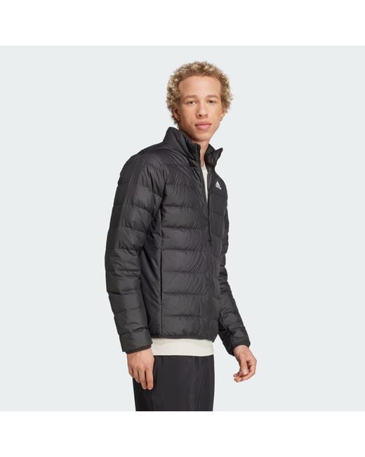 Adidas Gray Essentials Lite Down Jacket for men
