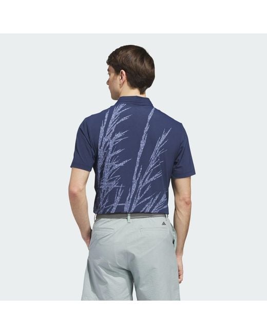 Adidas Blue Ultimate365 Tour Cool Feeling Fescue Polo Shirt for men