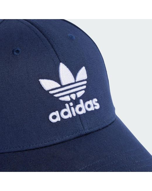 adidas Trefoil Baseball Cap in Blue Lyst UK