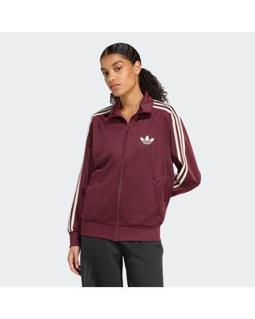 Adidas Red Adicolor Classics Firebird Loose Trainingsjacke