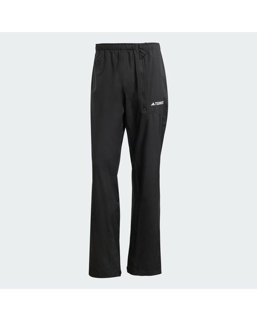 Adidas Gray Terrex Multi Climaproof Two-Layer Rain Tracksuit Bottoms 2.0 for men
