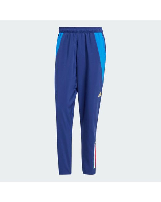 Adidas Blue Italy Tiro 24 Competition Presentation Tracksuit Bottoms for men