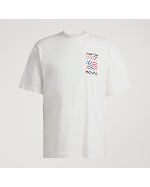 Adidas Blue Graphic T-Shirt for men