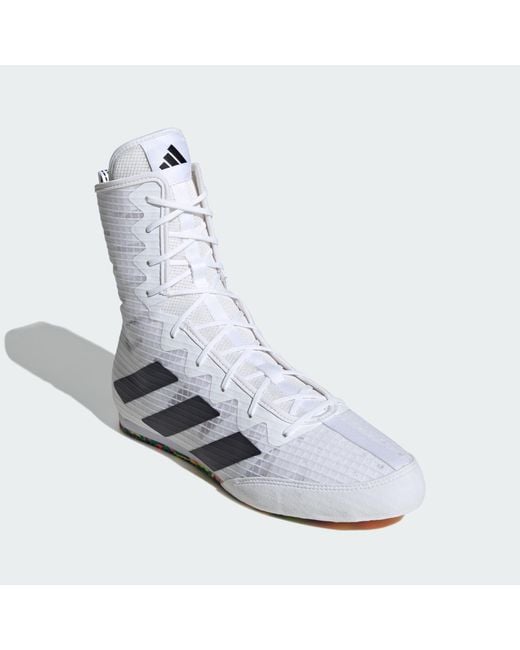 Adidas box hotsell hog white