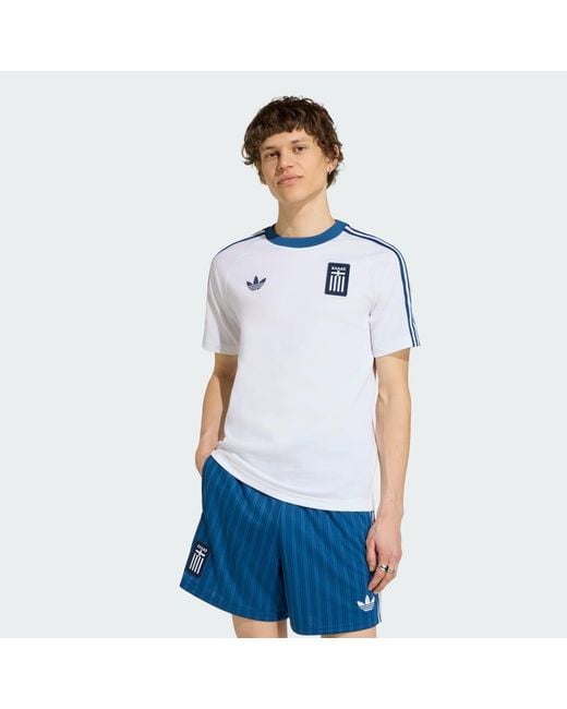 Adidas Blue Greece Originals T-Shirt for men