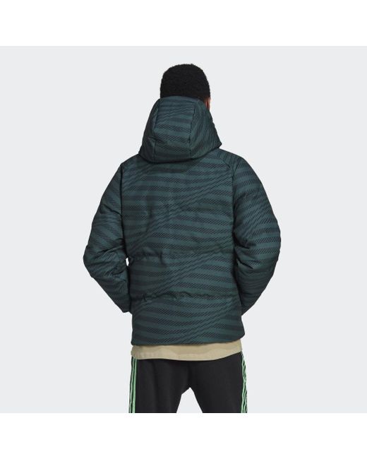 Adidas Green Real Madrid Down Jacket for men