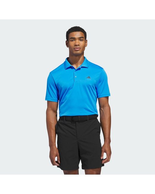 Adidas Blue Adi Performance Polo Shirt for men