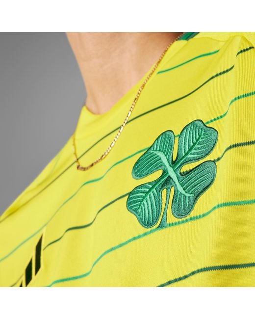 Adidas Yellow Celtic Fc 24/25 Away Jersey for men