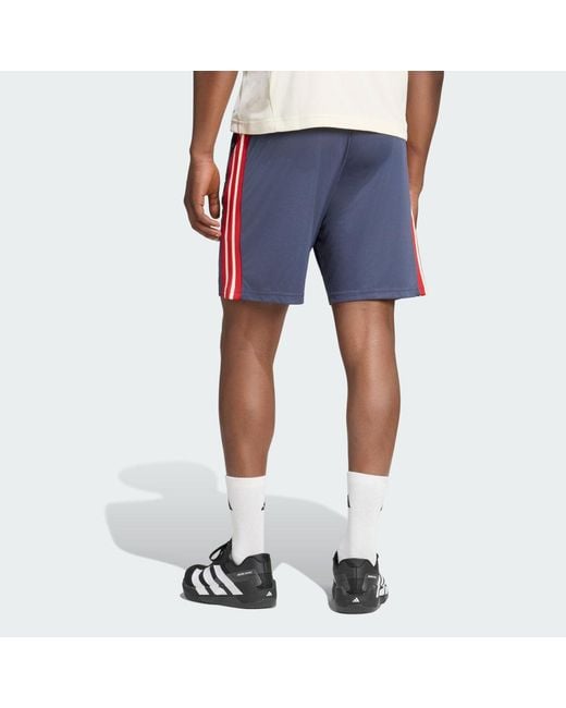 Adidas Blue France Rugby Gym Shorts for men