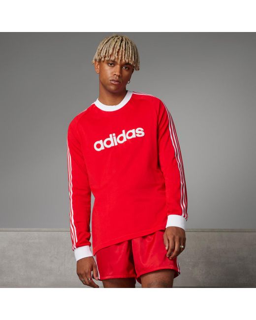 Adidas Red Fc Bayern Originals '70s Long Sleeve Jersey for men