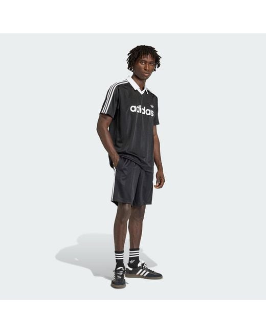 Adidas Black Archive Collar Engineered Jersey for men