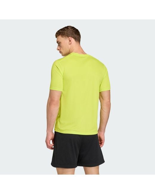 Adidas Green Workout Essentials Base T-Shirt for men
