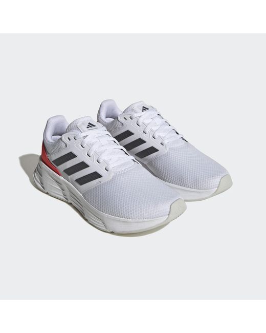 Adidas White Galaxy 6 Shoes for men