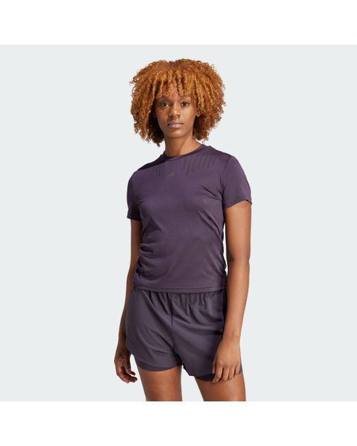 T-shirt da allenamento HIIT Airchill di Adidas in Purple