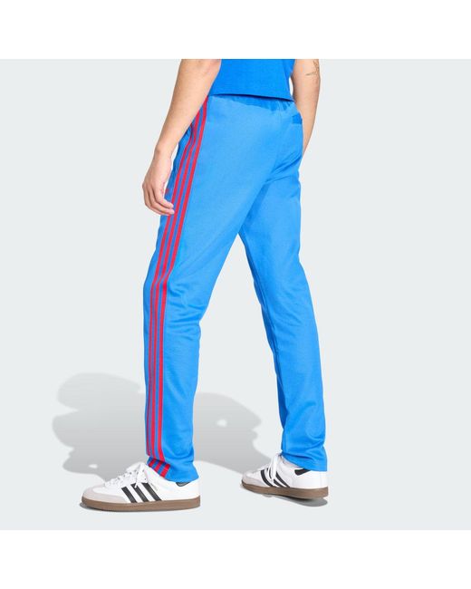 Adidas Blue Classic Track Pants for men