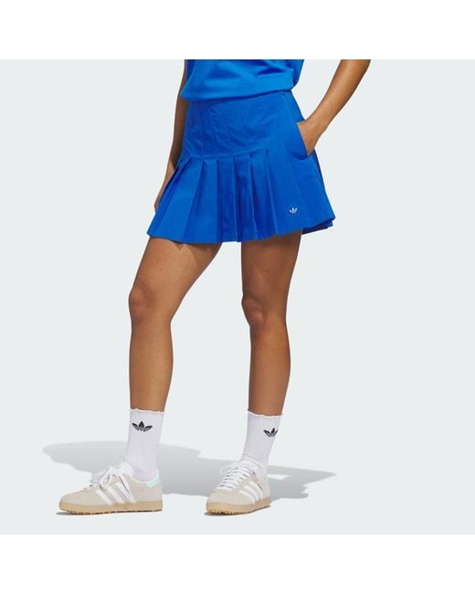 Adidas Blue Originals Pleated Skirt